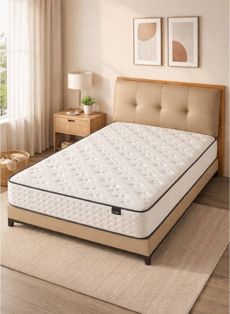 أدين مرتبة بجيوب زنبركية ورغوة الذاكرة لتخفيف الضغط وعزل الحركة ودعم الحواف – صلابة متوسطة – مرتبة في صندوق، مقاس 140×200×20 سم - Image 4